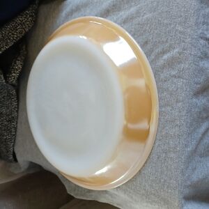 Fire King Peach Lusterwear Glass 9" Pie Plate #460